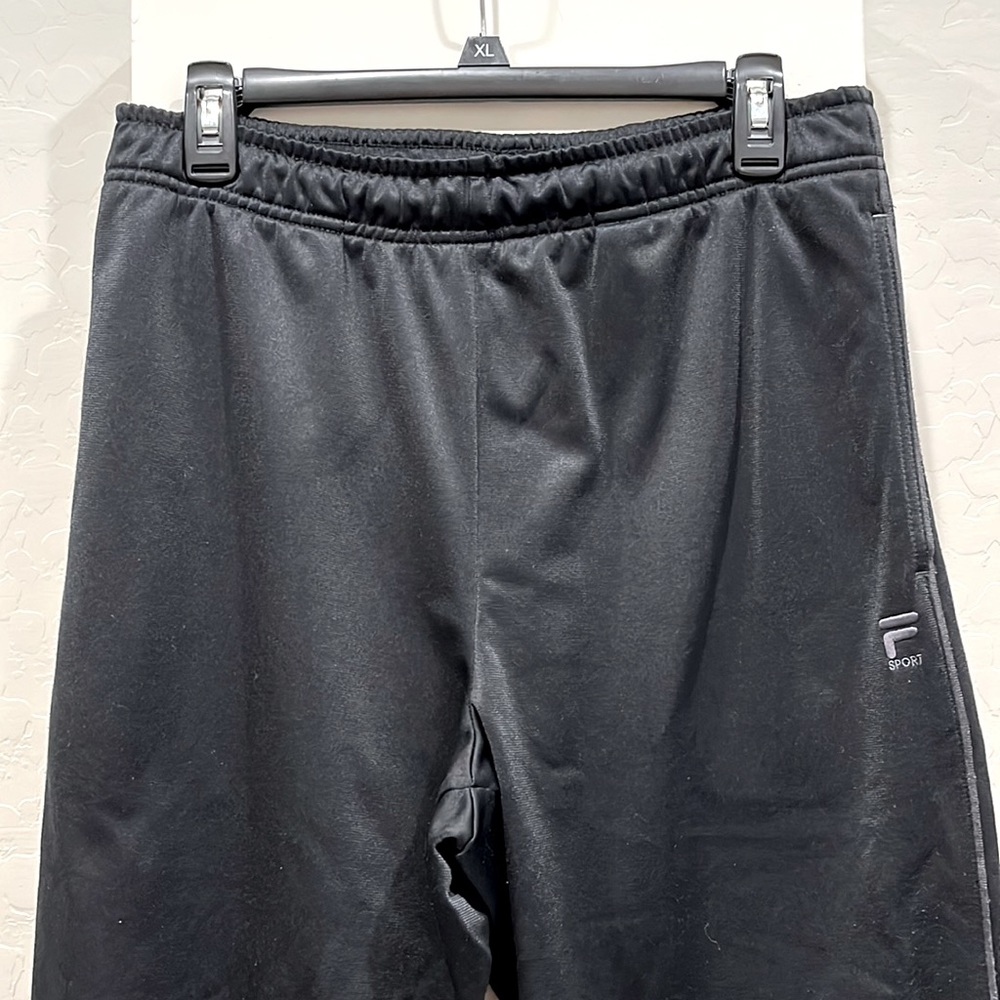 Fila Sport Raven black sweatpants with leg zippers